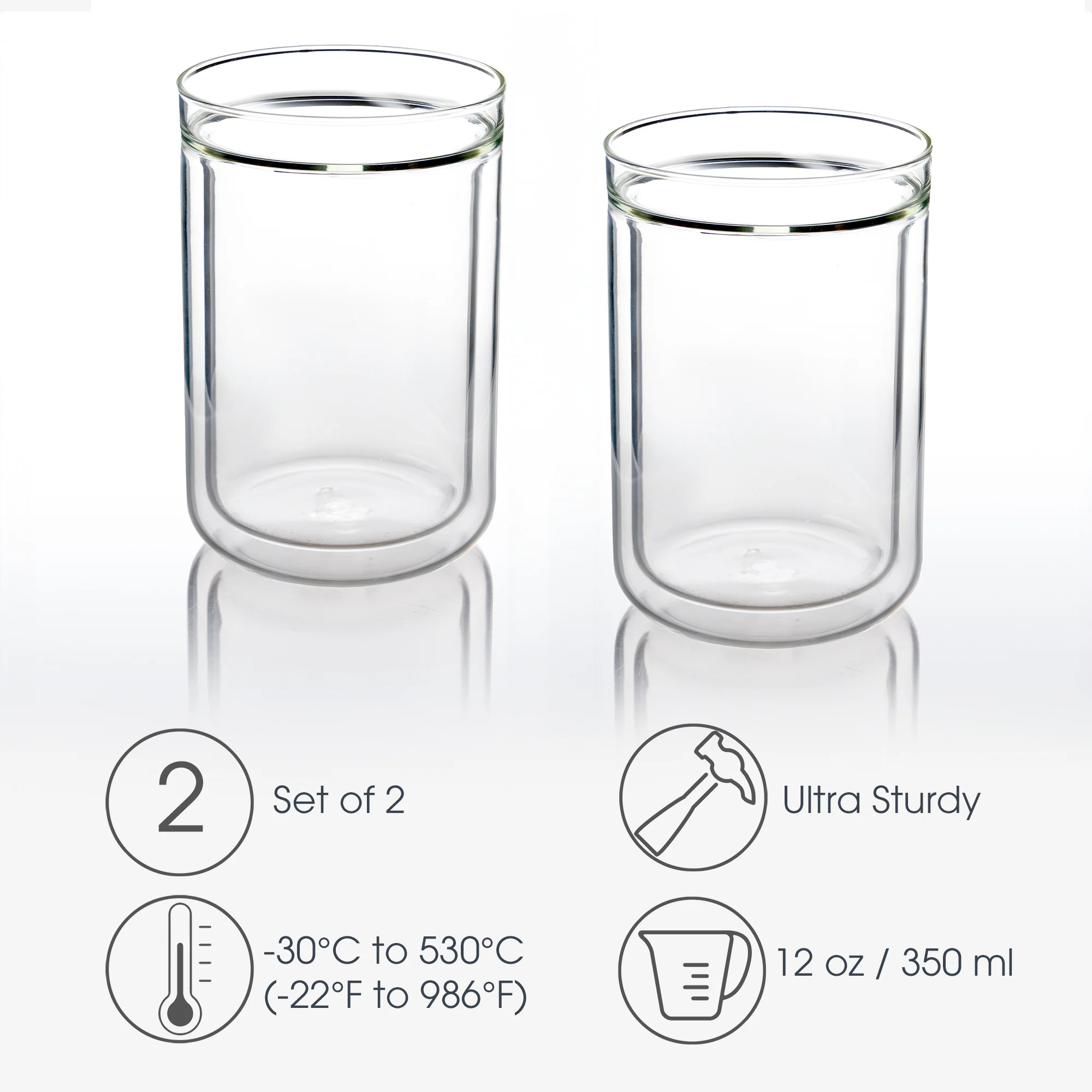 Double-Wall Glass Tumblers (2) - Image 5