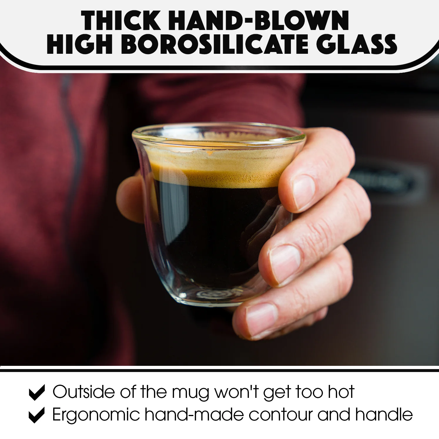 Double-Wall Insulated Espresso Glasses (2) - Image 3