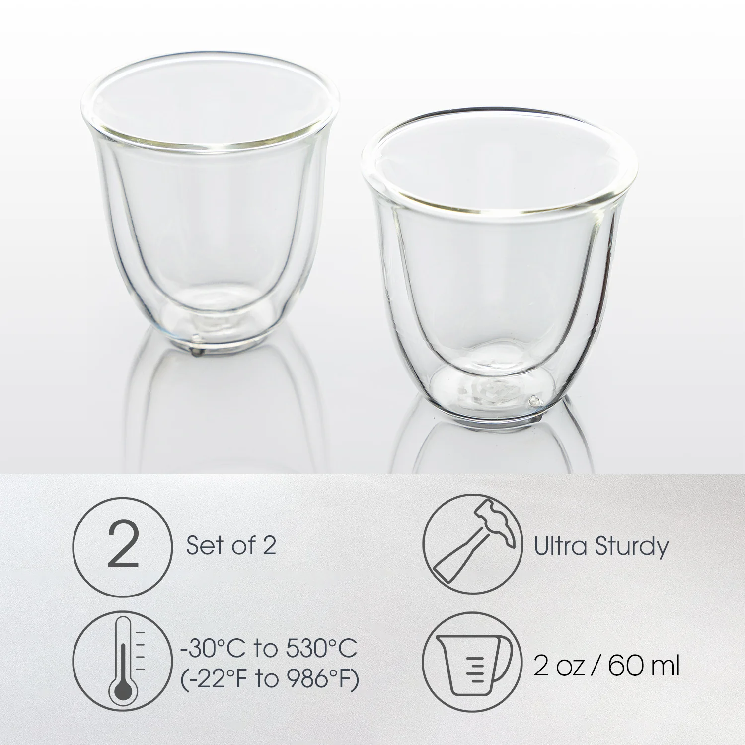 Double-Wall Insulated Espresso Glasses (2) - Image 5