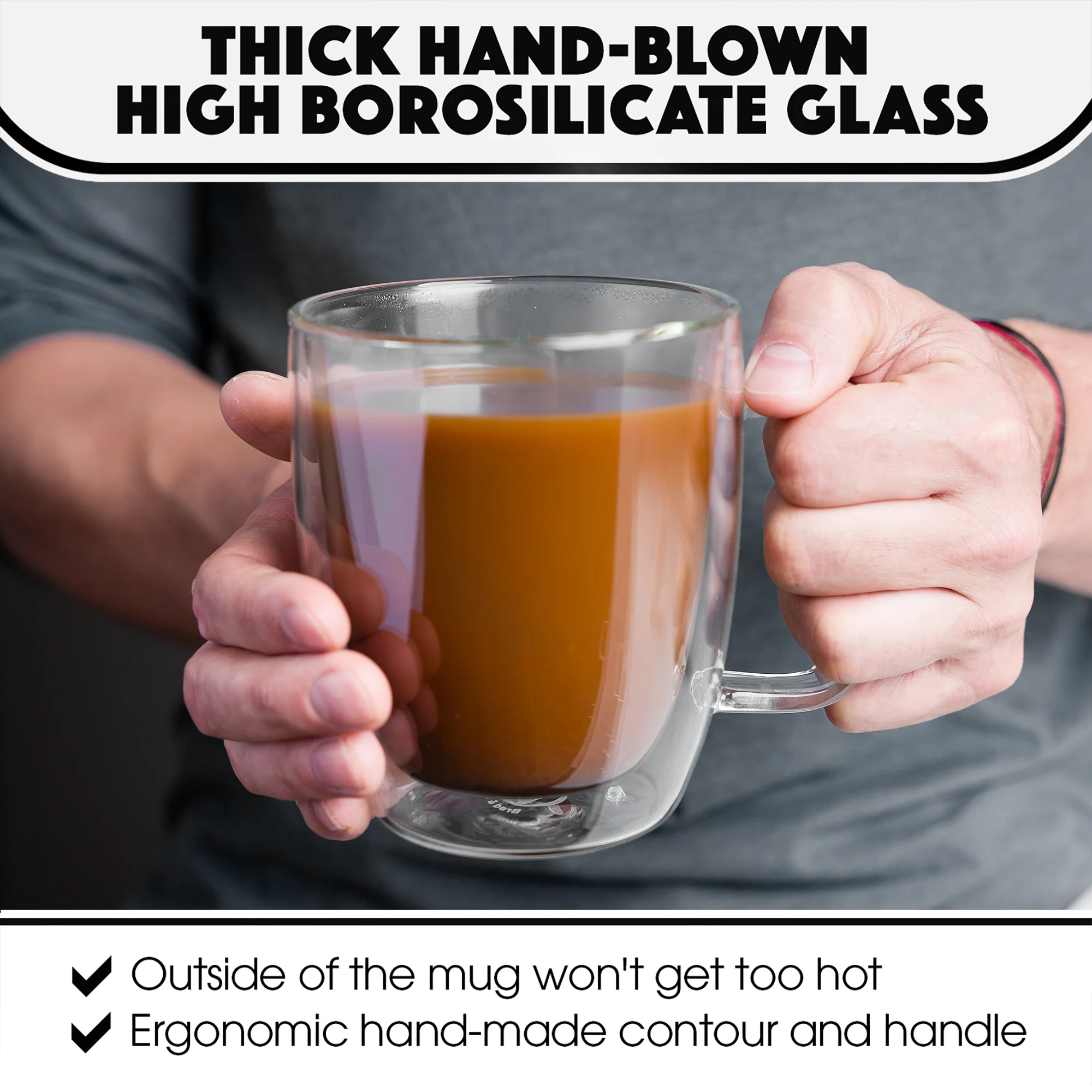 Double-Wall Oversize Glass Mugs - Image 3