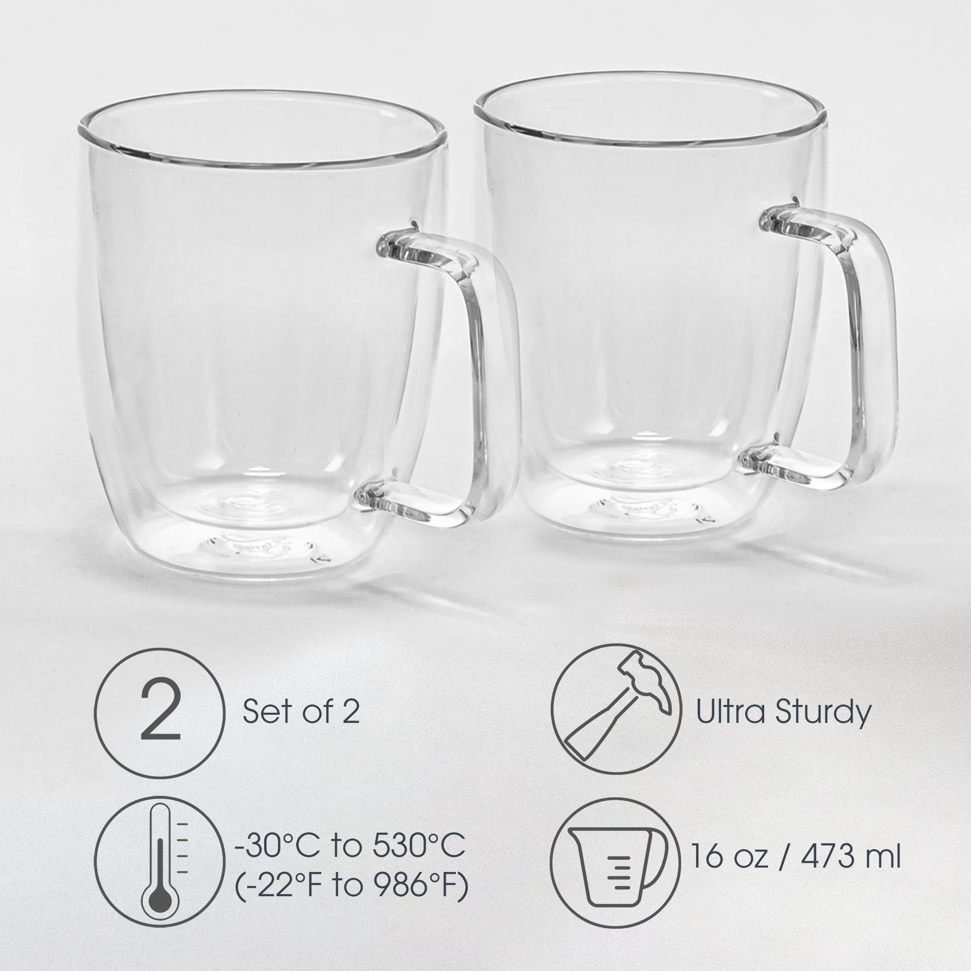 Double-Wall Oversize Glass Mugs - Image 5